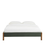 Lunor - Bed - Corduroy - Khaki Green