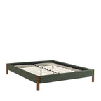 Lunor - Bed - Corduroy - Khaki Green