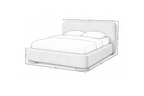 Alia - Letto contenitore - Velluto