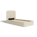 Nova Storage Bed - Beige Fabric