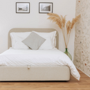 Nova Storage Bed - Beige Fabric