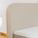 Lit Coffre Nova - Tissu Beige