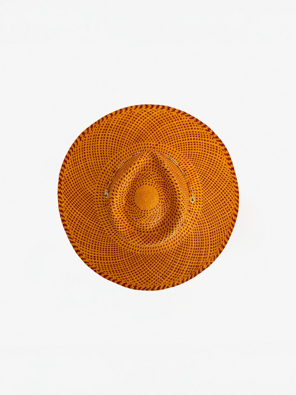 Livy Jr Straw Hat - Apricot Burgundy