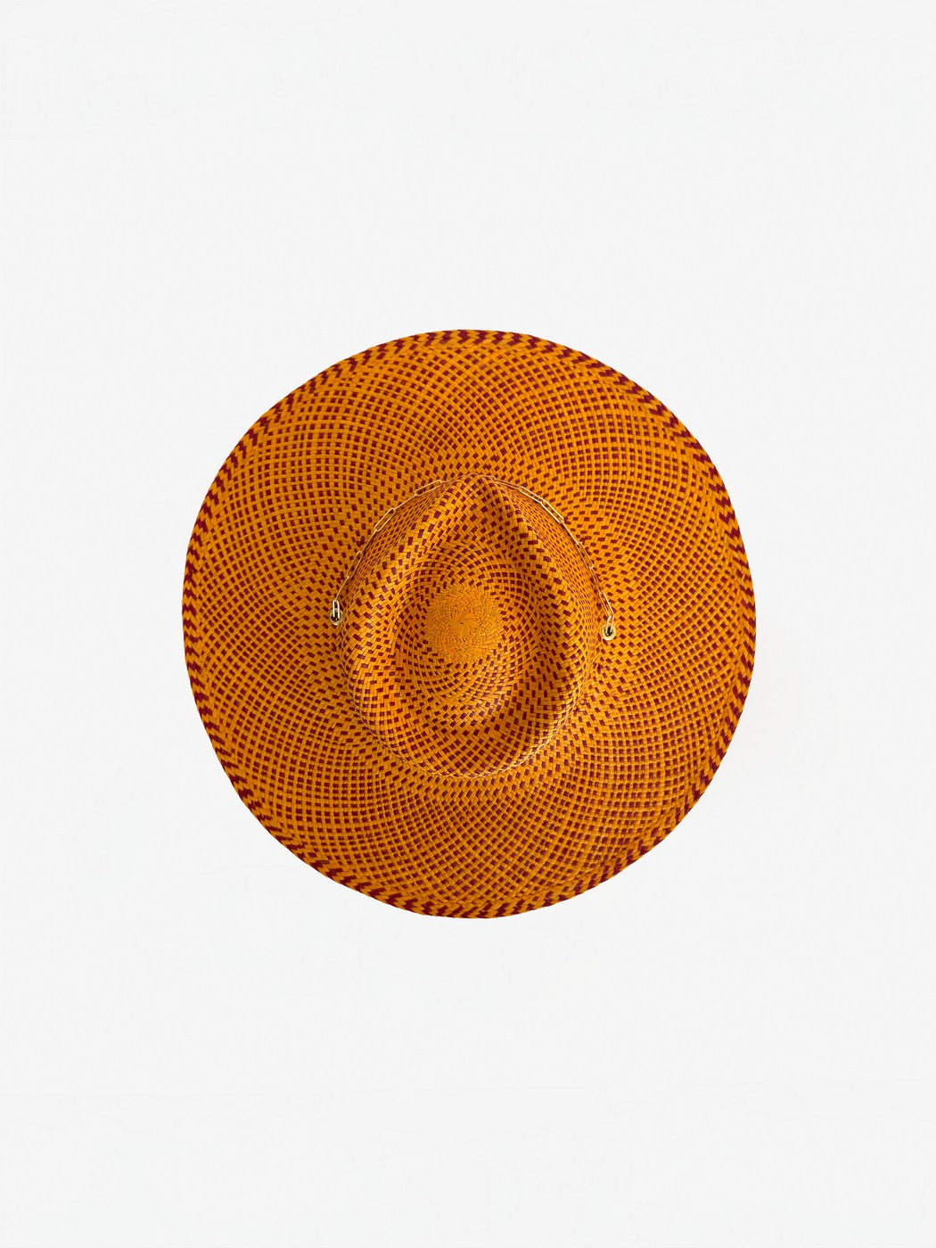Livy Jr Straw Hat - Apricot Burgundy
