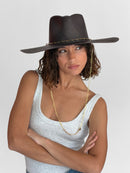 Livy Jr Straw Hat - Chocolate Black