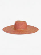 Livy Xl Straw Hat - Fuschia Apricot