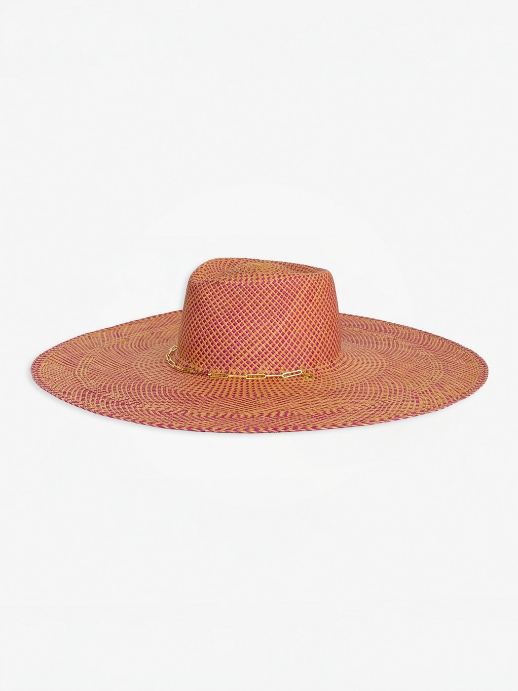 Livy Xl Straw Hat - Fuschia Apricot