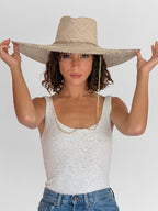 Livy Xl Straw Hat - Natural Black