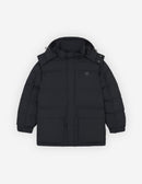 Hooded Puffer In Nylon With Bold Fox Head Patch - Black - Homme