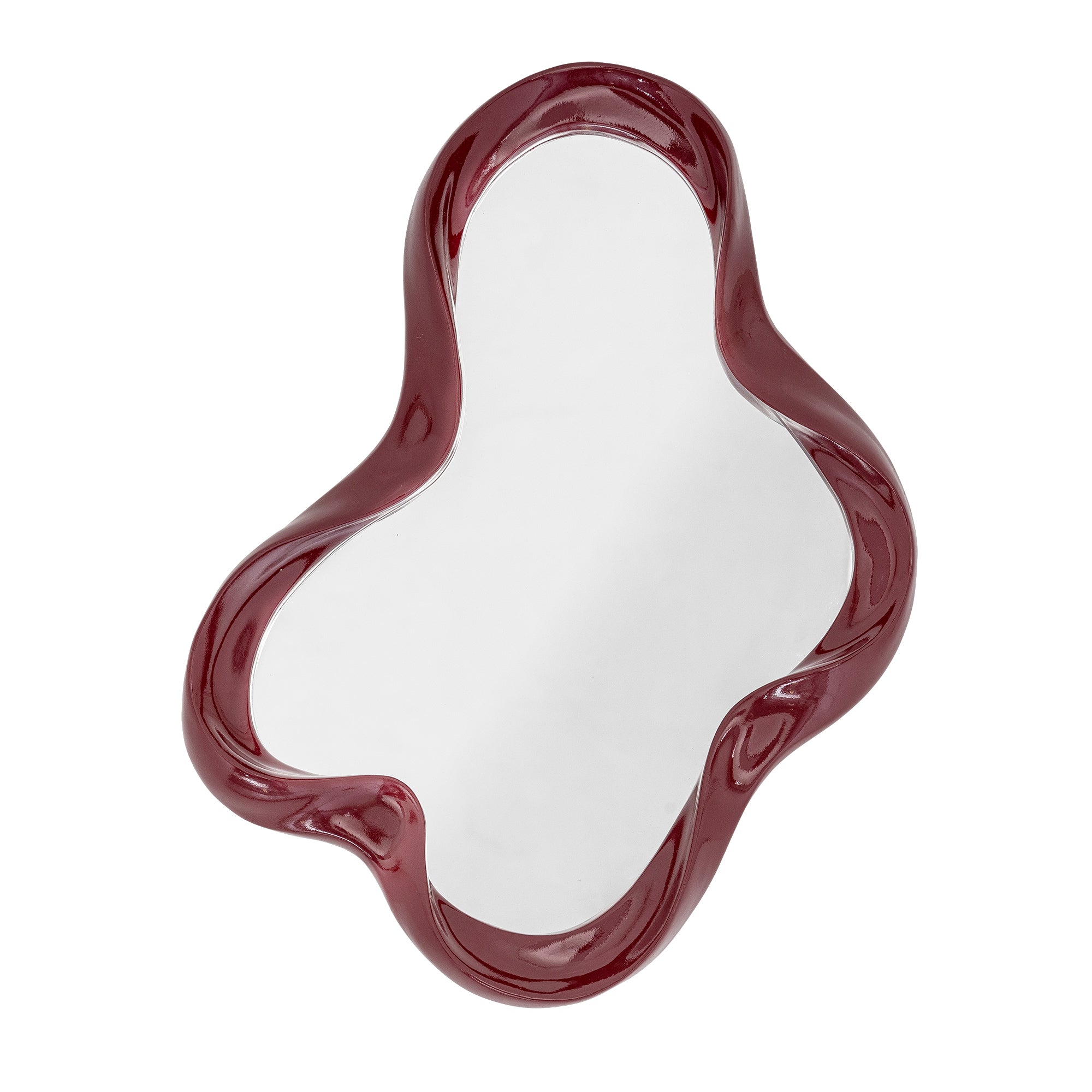 Violeta - Wall Mirror - Red - Polyresin