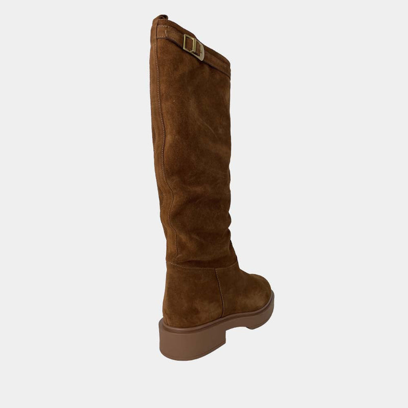 Bottes Ann Tuil Loe Bis M1048 - Velours Camel