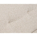 Lola - Armchair With Solid Oak Armrests - Textured Fabric - Beige