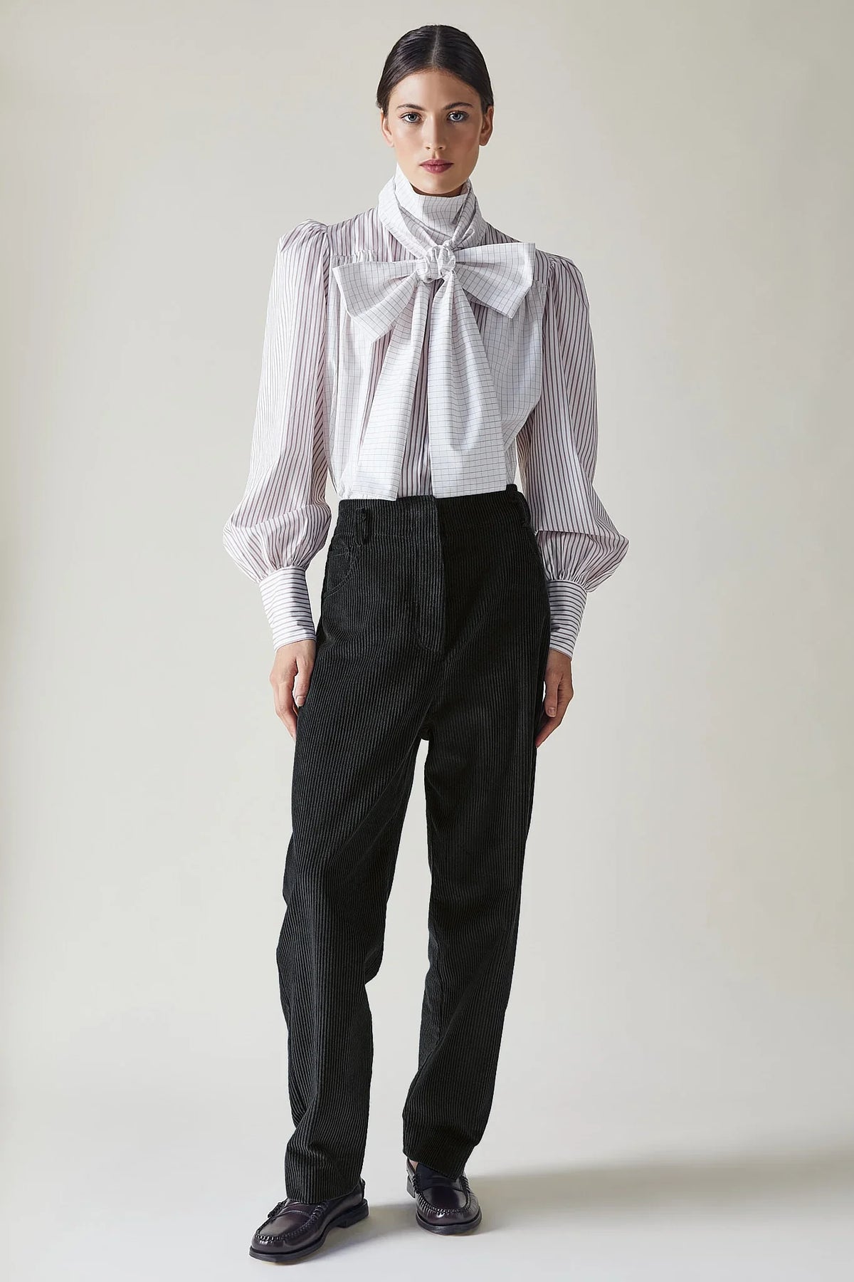 Pantalón Lola - Pana Negro - Mujer