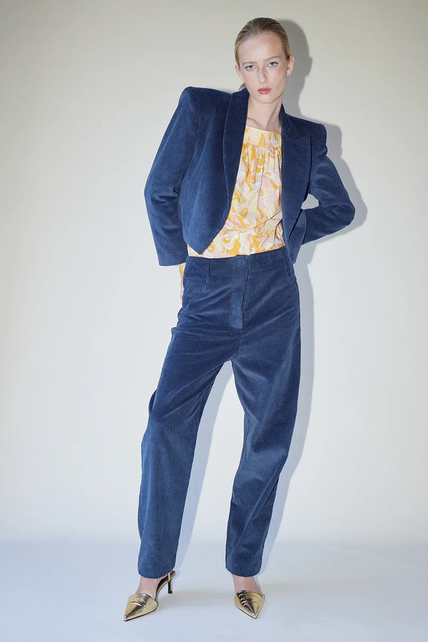 Pantalon Lola - Petrol Corduroy - Femme
