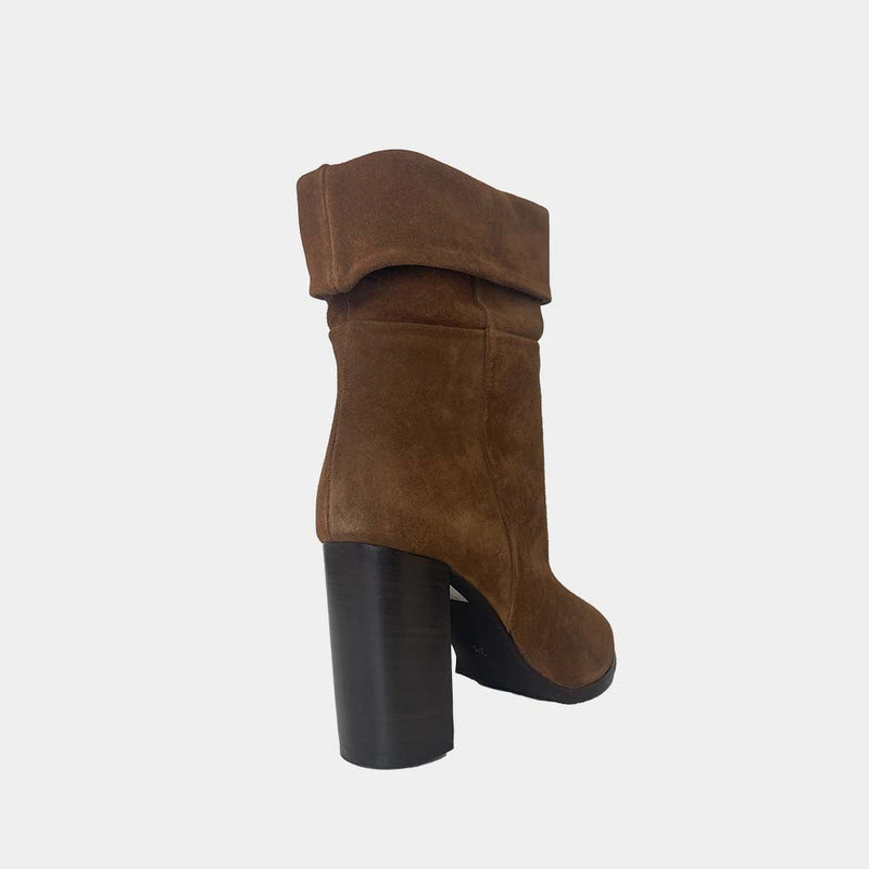 Mi-Bottes Ann Tuil Lolita-Lz57 - Velours Camel