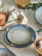 Calen - Plato - Azul - Gres