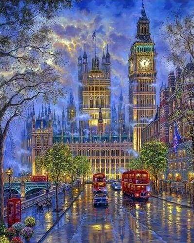Peinture Par Numéros - Londres Dans La Pénombre