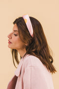 Sabrina Headband With Ocher Polka Dots