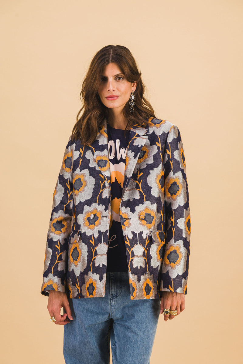 Veste Ambre Fleurs Pixel