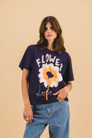 Tshirt Love Fleurs Pixel