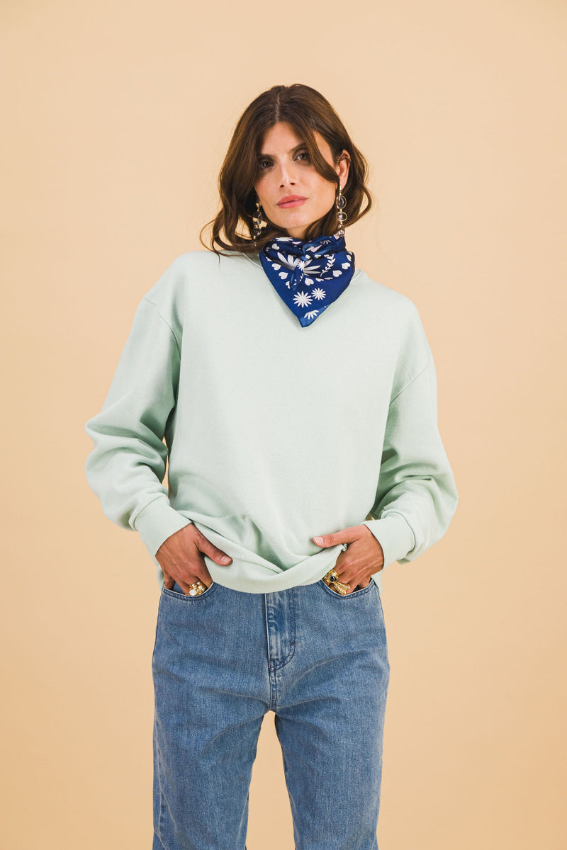 Sweatshirt More Pizza Celadon