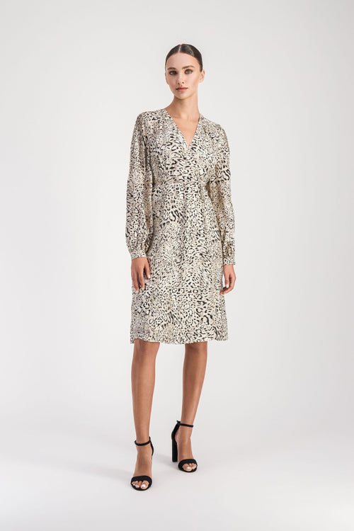 Vestido largo cruzado