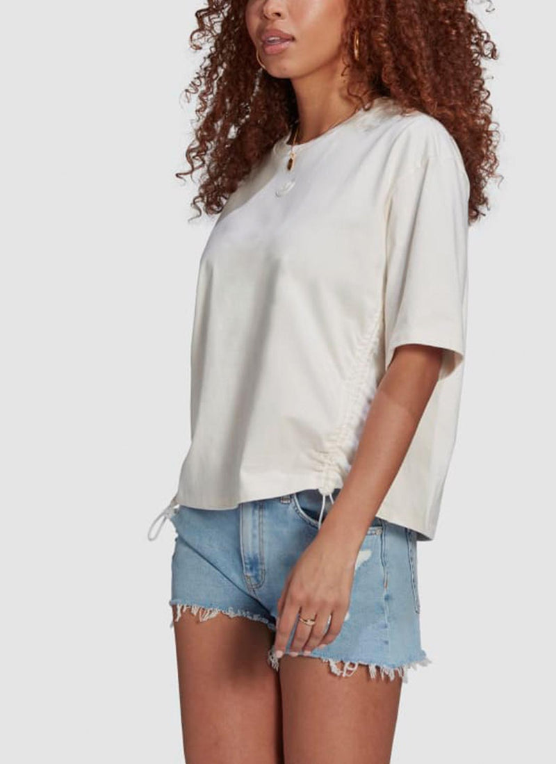 Adidas - Tee-Shirt Drawcords Loose - Chalk White - Femme