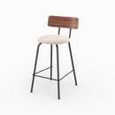Set of 2 Alize Bar Stools - Beige