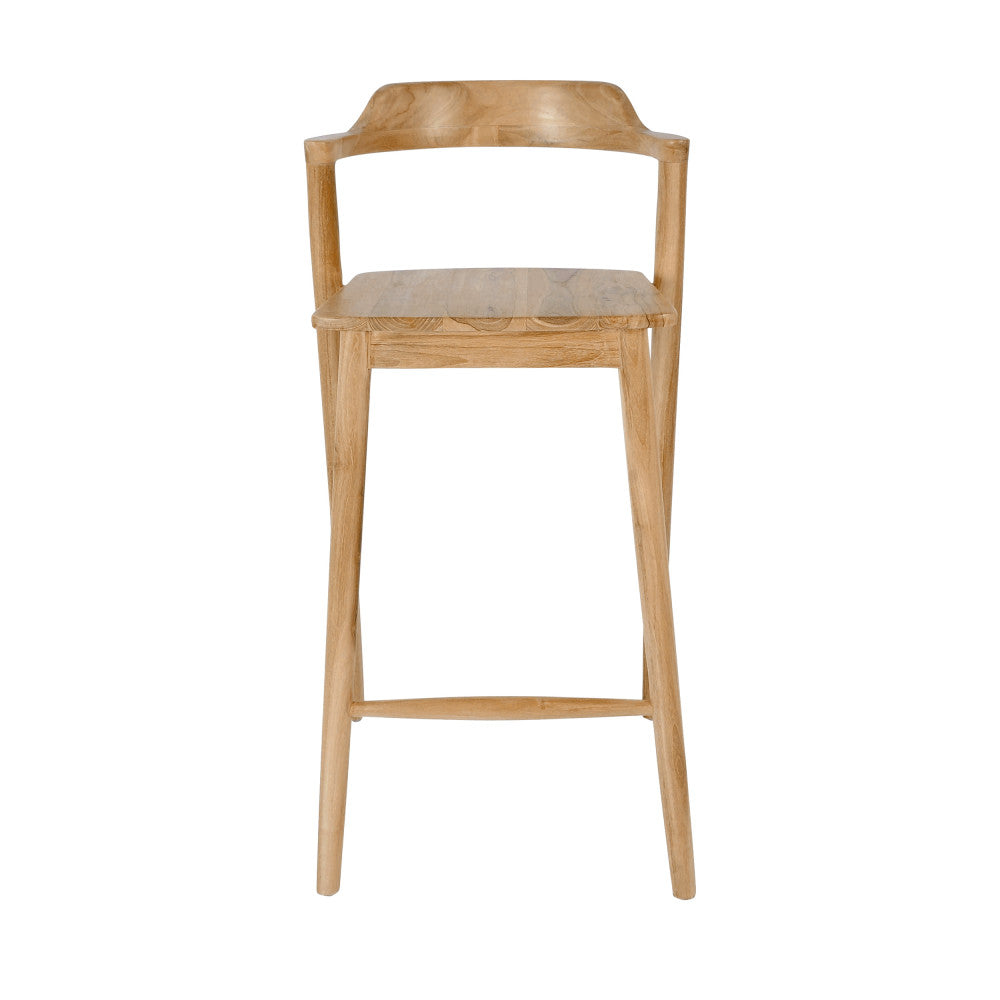 Joko - Lote de 2 sillas de bar - Teca - Madera