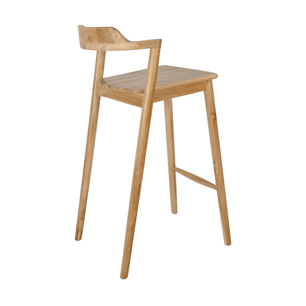 Joko - Lote de 2 sillas de bar - Teca - Madera