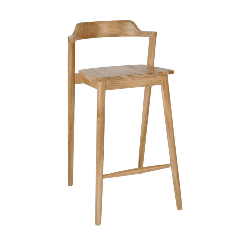 Joko - Lote de 2 sillas de bar - Teca - Madera