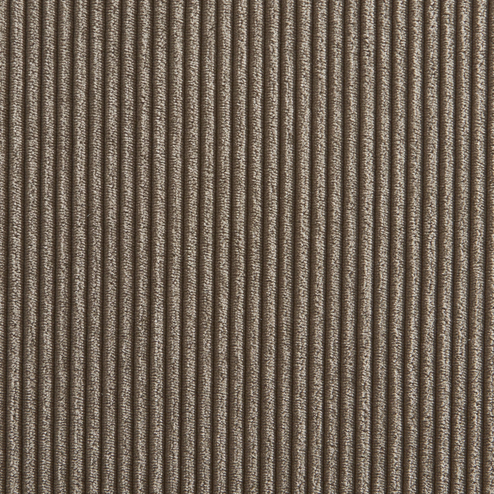 Skana - Lot De 2 Chaises De Bar - Velours Côtelé Pieds Chrome - Taupe