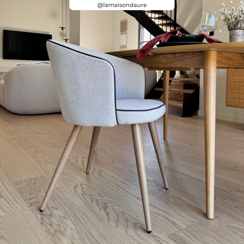 Set of 2 Chiara Chairs - Beige