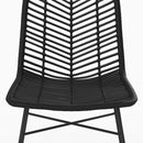 Chaise Tamara en rotin noir (lot de 2)