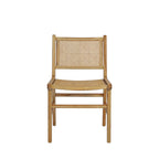 Basuki - Set Of 2 Chairs - Teak And Cane - Light Wood
