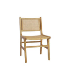 Basuki - Set Of 2 Chairs - Teak And Cane - Light Wood