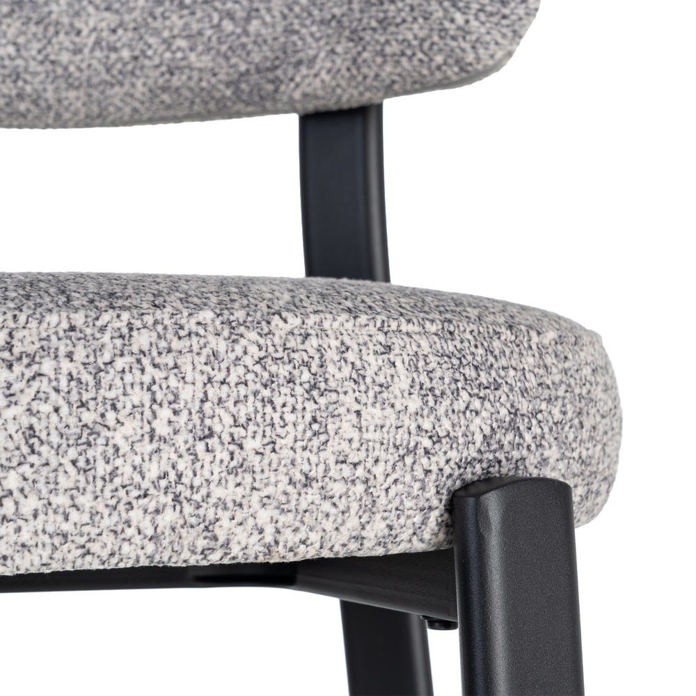 Oka - Set of 2 chairs - Flecked fabric - Grey