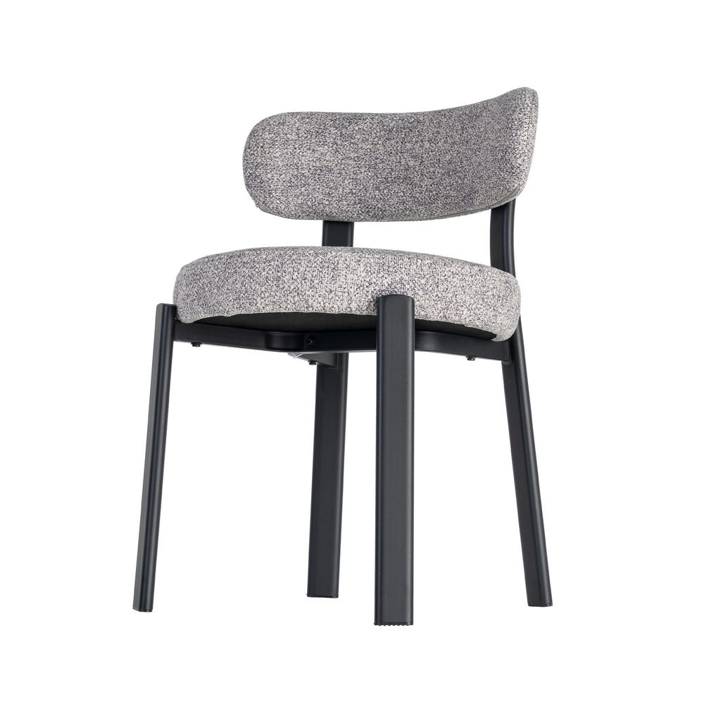 Oka - Set of 2 chairs - Flecked fabric - Grey
