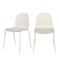 Linda - Set Of 2 Chairs - Fabric And Metal Beige Legs - Beige