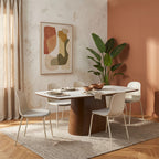 Linda - Set Of 2 Chairs - Fabric And Metal Beige Legs - Beige
