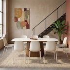 Linda - Set Of 2 Chairs - Fabric And Metal Beige Legs - Beige