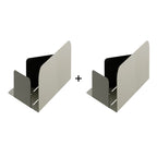 Les Apaisants - Lot De 2 Étagères D'Angle - Acier - Gris Olive