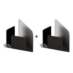 Les Apaisants - Lot De 2 Étagères D'Angle - Acier - Noir Mat Fine Texture