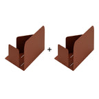 Les Apaisants - Lot De 2 Étagères D'Angle - Acier - Terracotta Mat