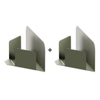 Les Apaisants - Lot De 2 Étagères D'Angle - Acier - Gris Olive
