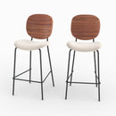 Set of 2 Simone Bar Stools - Beige