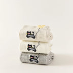 Lot De 3 Chaussettes Mi-Hautes Chat & Ballon Coeur
