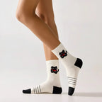Lot De 3 Chaussettes Hautes Chat & Ballon