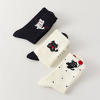 Lot De 3 Chaussettes Hautes Chat & Ballon