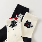 Lot De 3 Chaussettes Hautes Chat & Ballon